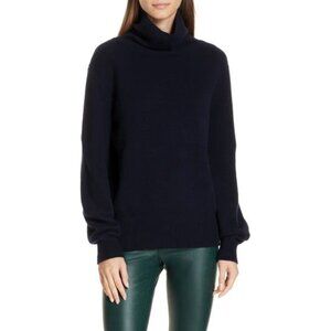 Vince 100 Cashmere Bishop Sleeve Sweater | Navy | M | Excellent | No Flaws